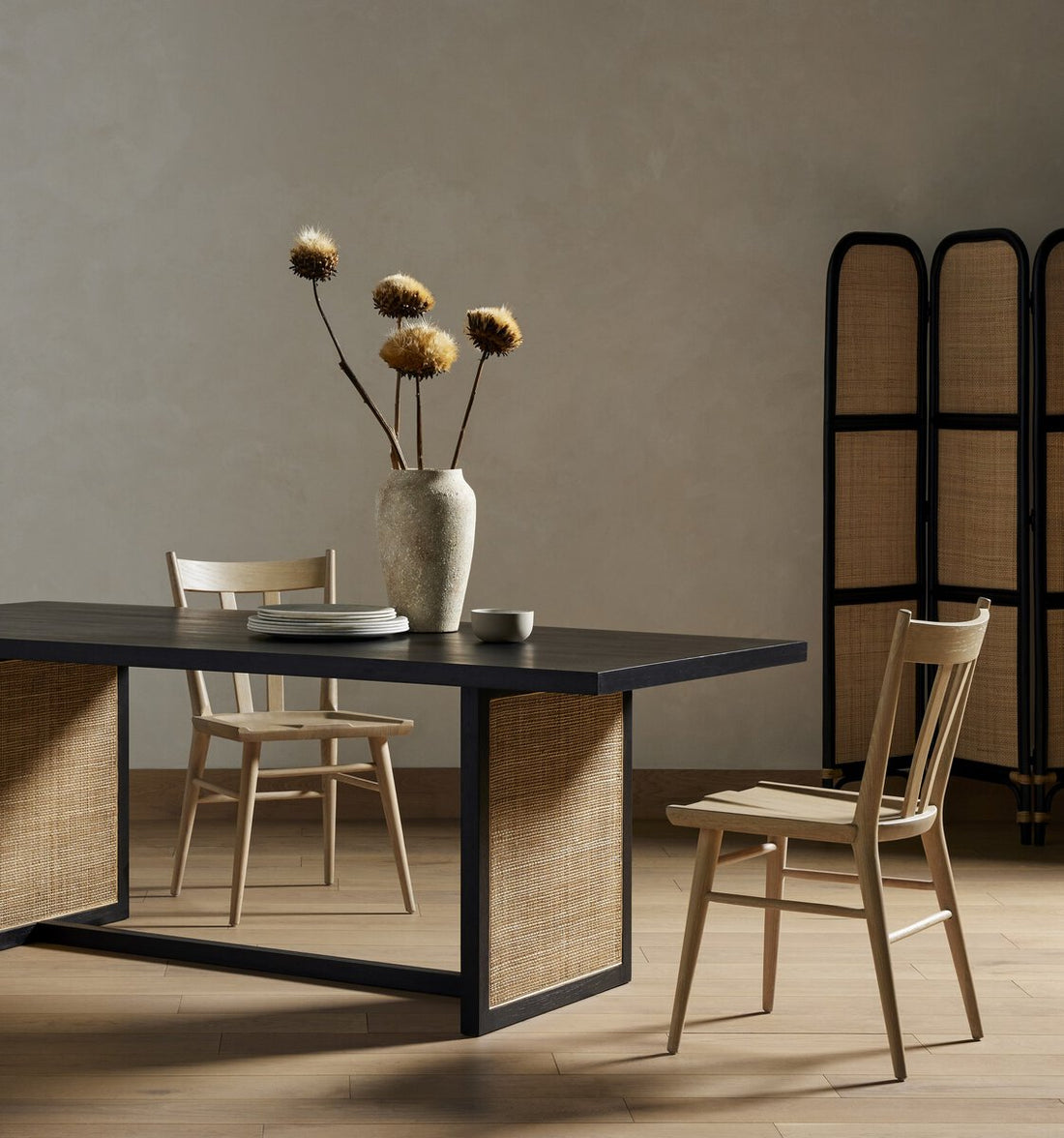 Dennis Woven Rectangle Dining Table