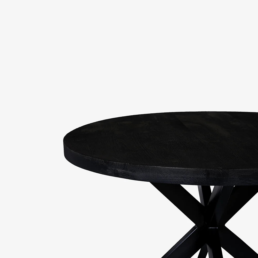 Round Mango wood Dining Table
