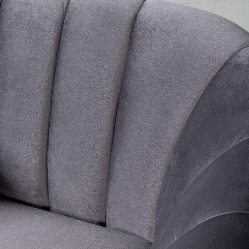 AUDREY - Grey Fabric Chair