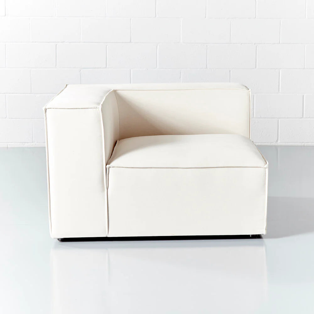 MASON - Cream Fabric Corner Chair Module