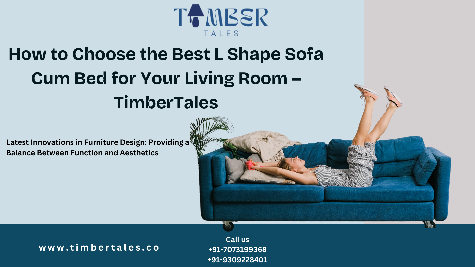 How to Choose the Best L Shape Sofa Cum Bed for Your Living Room – TimberTales