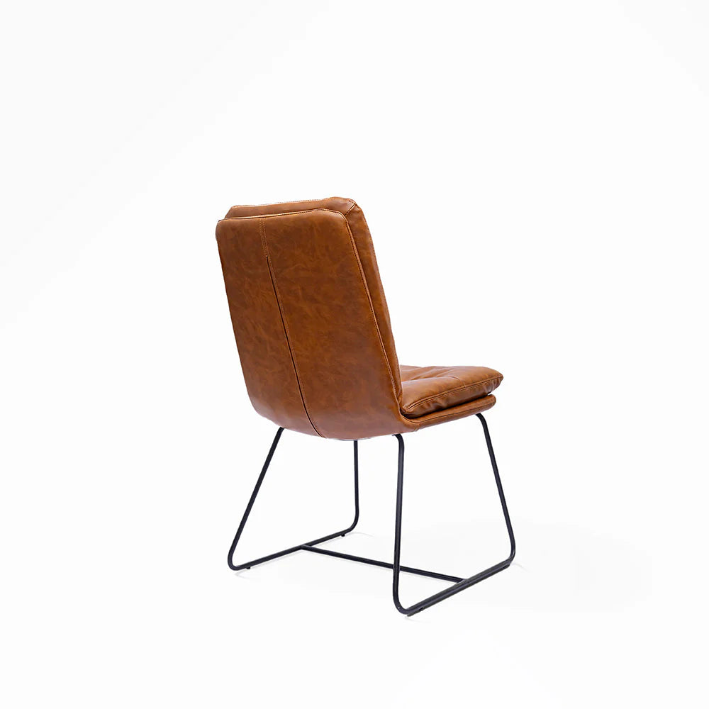 Maple PU Iron Chair