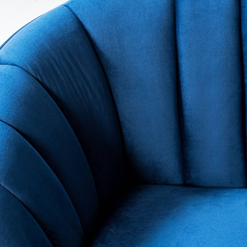 AUDREY - Blue Fabric Sofa