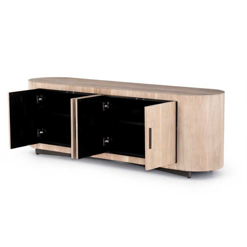 Ashen Walnut Reed TV Stand