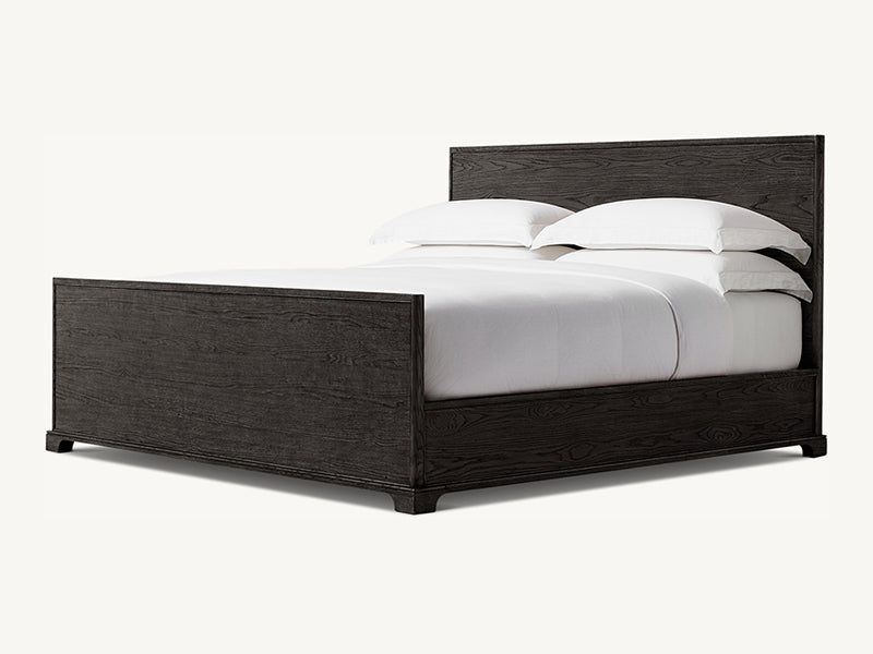 New Style Oak Solid Wood Bed Faddish Modern Style Bedroom Bed