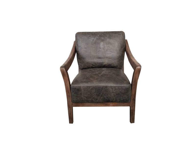 Genuine Leather Chair,Armrest Chair,Living Room Chair