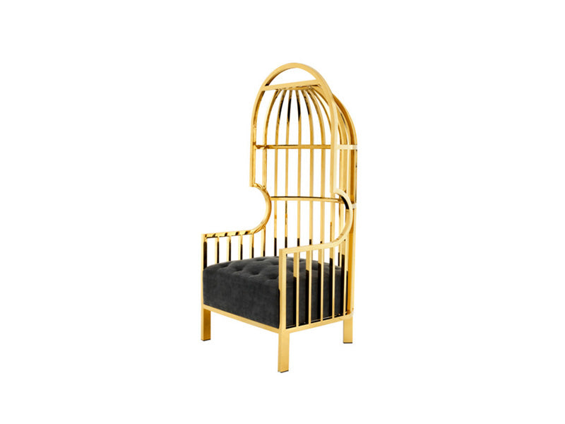 Balloon Leisure Birdcage Chair,Golden Stainless Steel Lounge Birdcage Chair,Leisure Chair