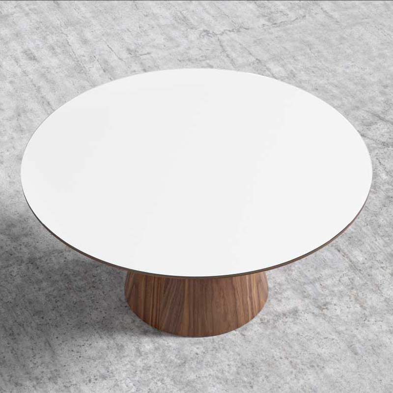 Round Oak Wood Dining Table with A Sense of Design Modern Round Dining Table Set 6 Seater