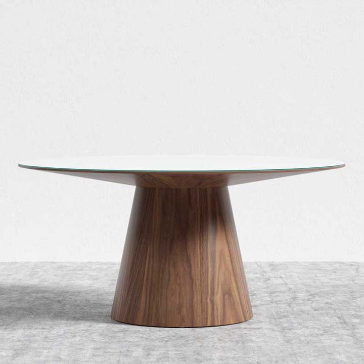 Round Oak Wood Dining Table with A Sense of Design Modern Round Dining Table Set 6 Seater