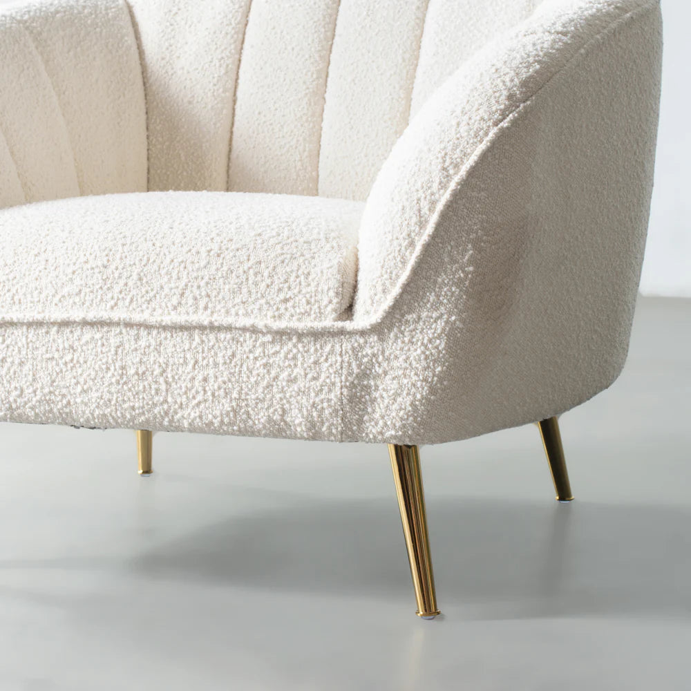 AUDREY - Cream Fabric Chair