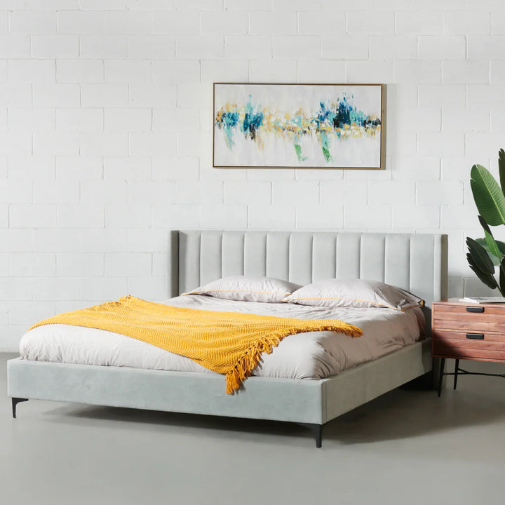 COVA - Grey Fabric Bed - FINAL SALE