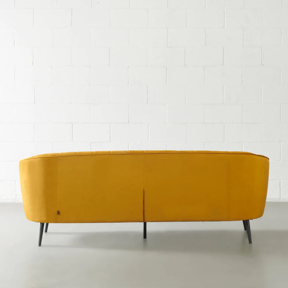 AUDREY - Mustard Velvet Sofa