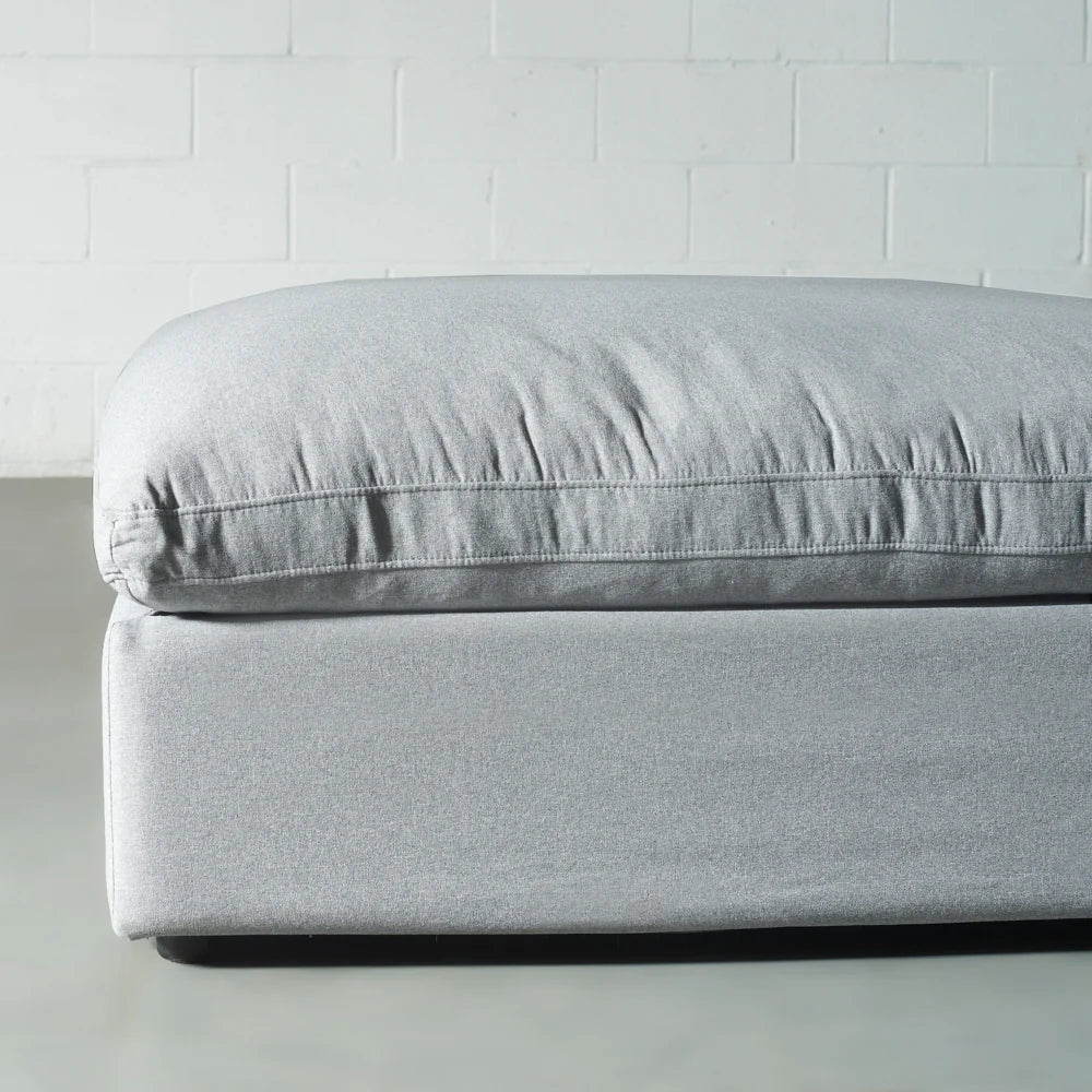 COSMIC - Grey Fabric Ottoman