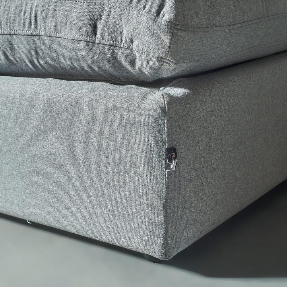 COSMIC - Grey Fabric Ottoman