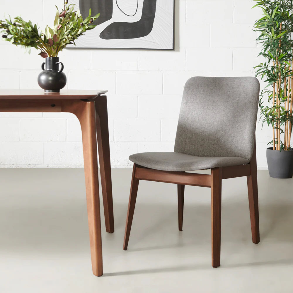 HARRIS - Grey Fabric Dining Chair