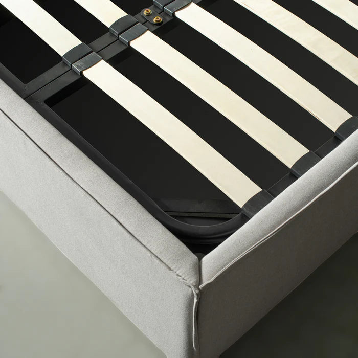DREAM - Light Grey Fabric Bed with Storage (Twin)