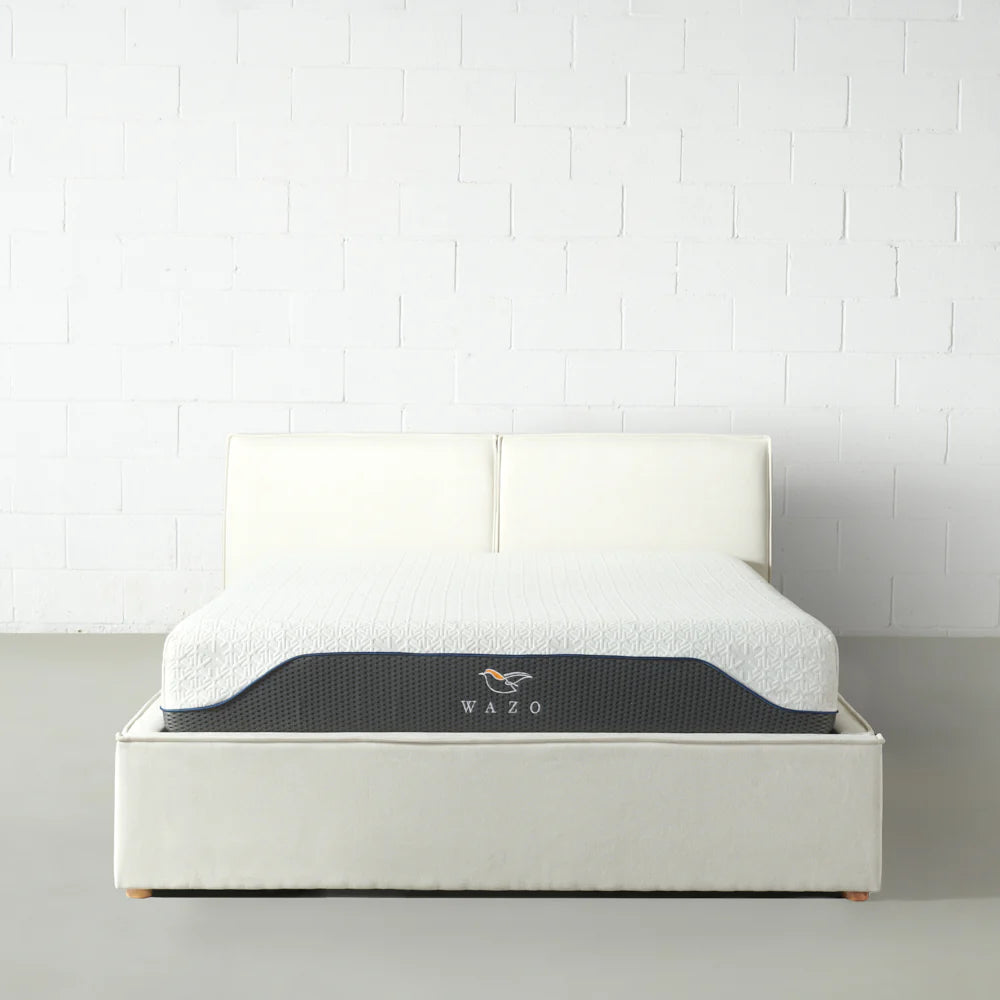 DENMARK - Cream Fabric Lift Up Storage Platform Bed SKU: B1082K