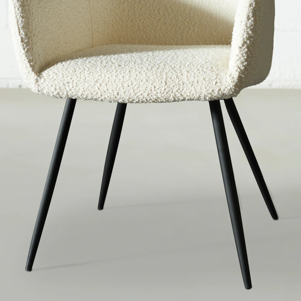 MILAN - Cream Boucle Armchair