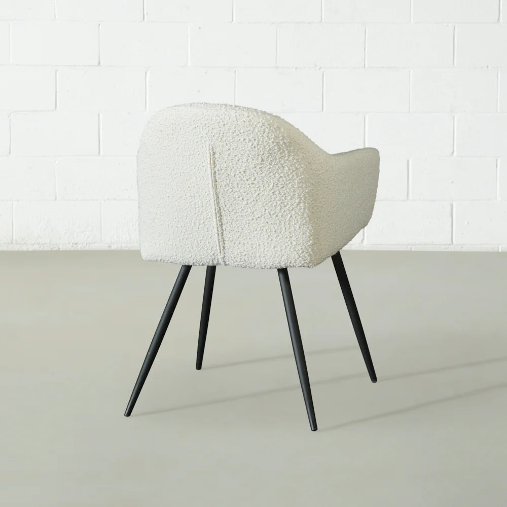 MILAN - Cream Boucle Armchair