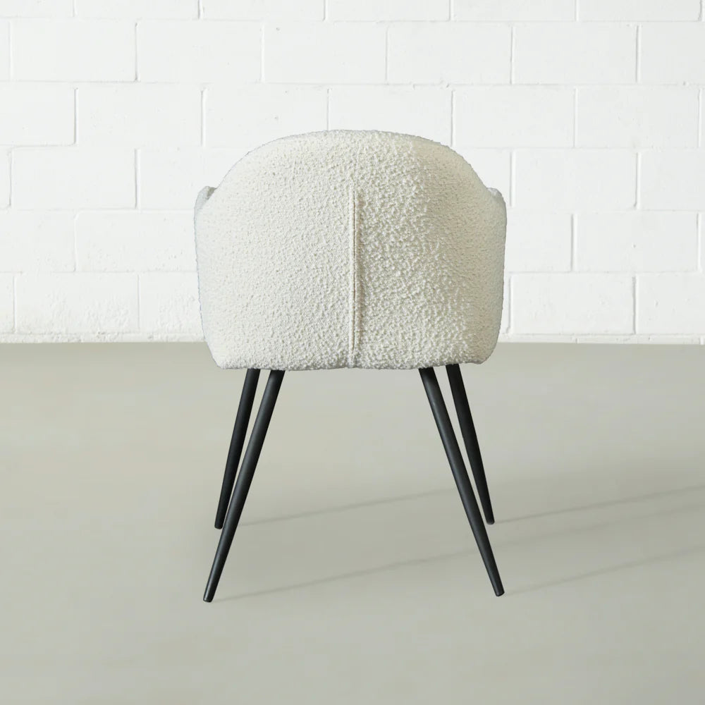 MILAN - Cream Boucle Armchair