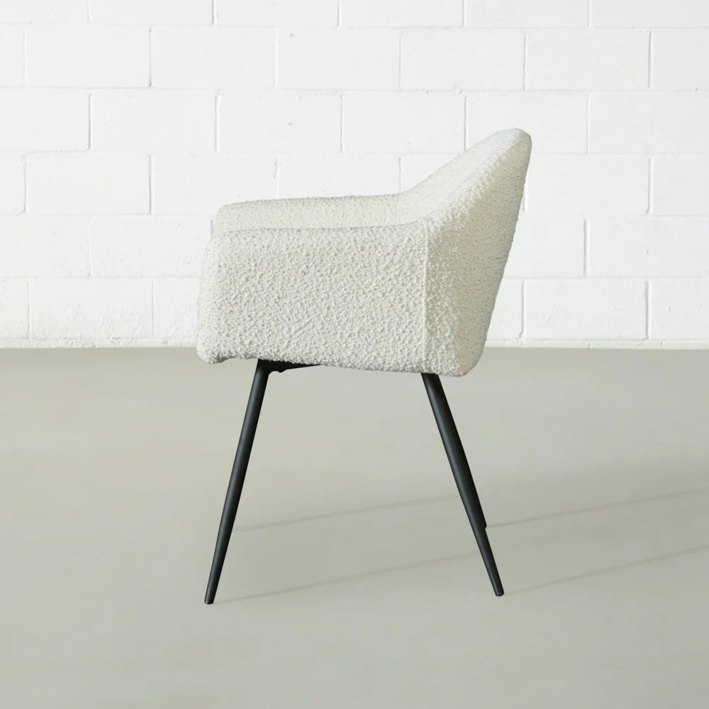 MILAN - Cream Boucle Armchair
