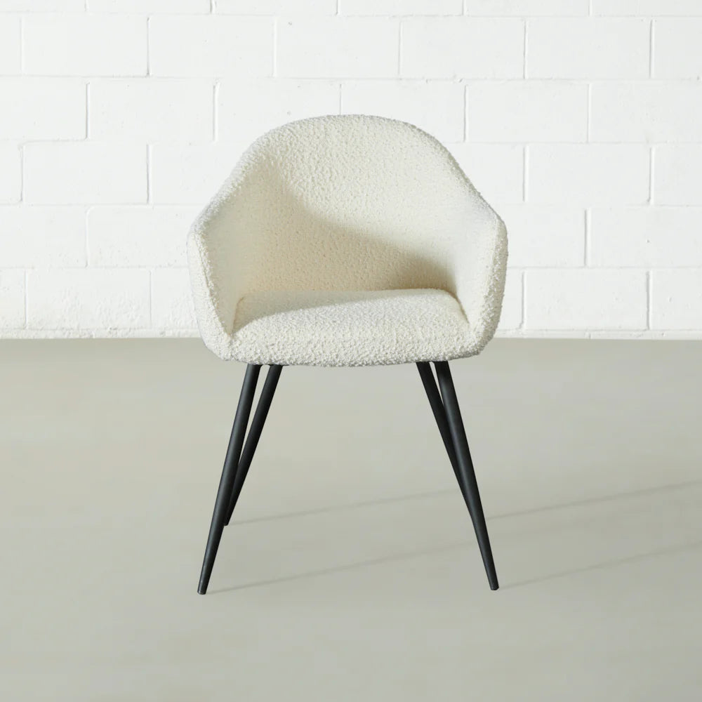 MILAN - Cream Boucle Armchair