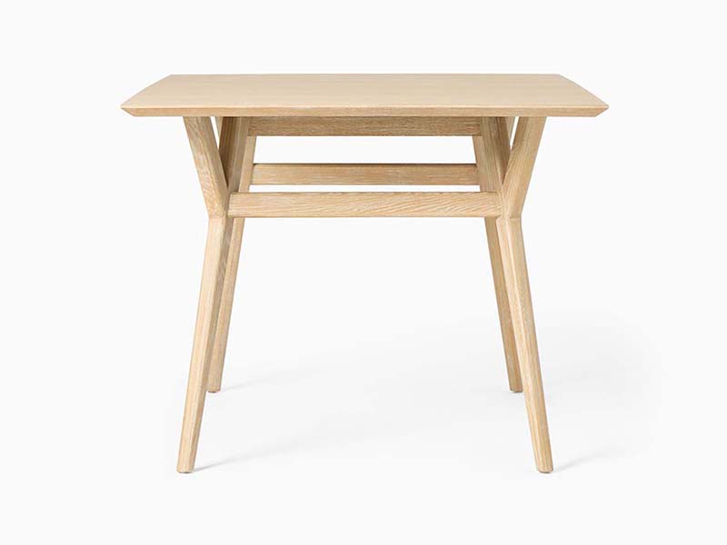 Expandable and Elegant Ash Wooden Dining Table Sustainably Living Room Dining Table