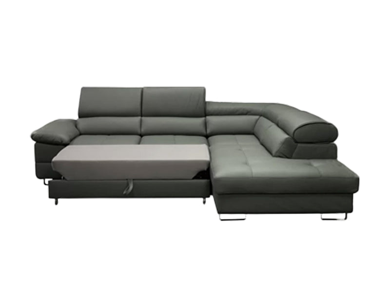 Grey Sofa Bed,Lounge Sofa Bed,Pu Sofa Bed,Genuine Leather Sofa Bed,Living Room Sofa Bed For Leisure