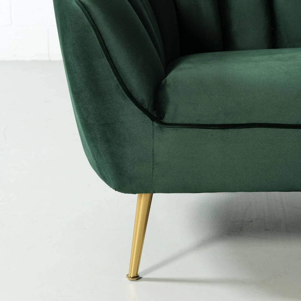 AUDREY - Green Velvet Sofa