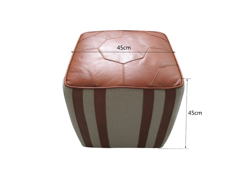 Two Levels Black Cow Leather Acrylic Leg Bench