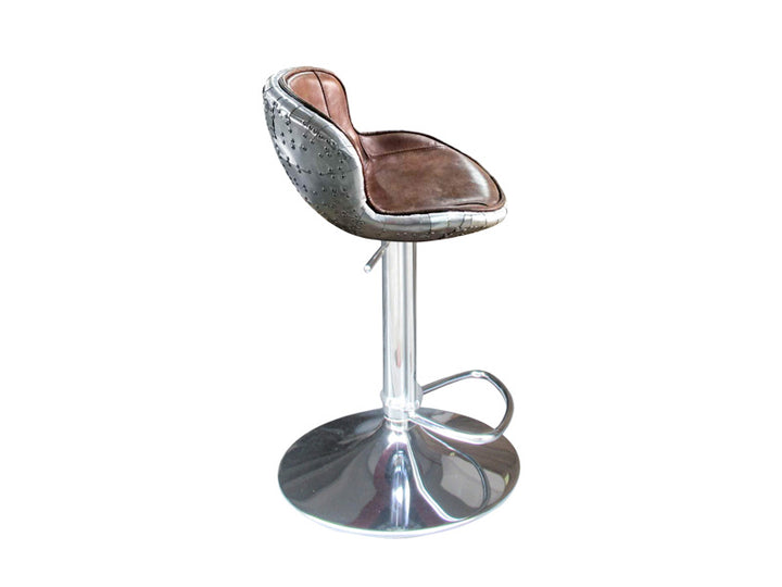 Leather Bar Chair Adjustable