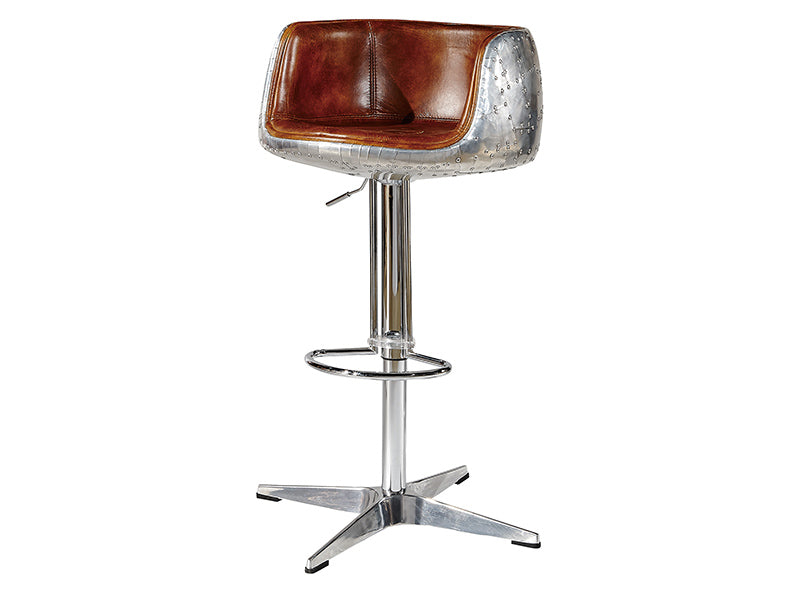 Vintage Adjustable Swivel Bar Stool