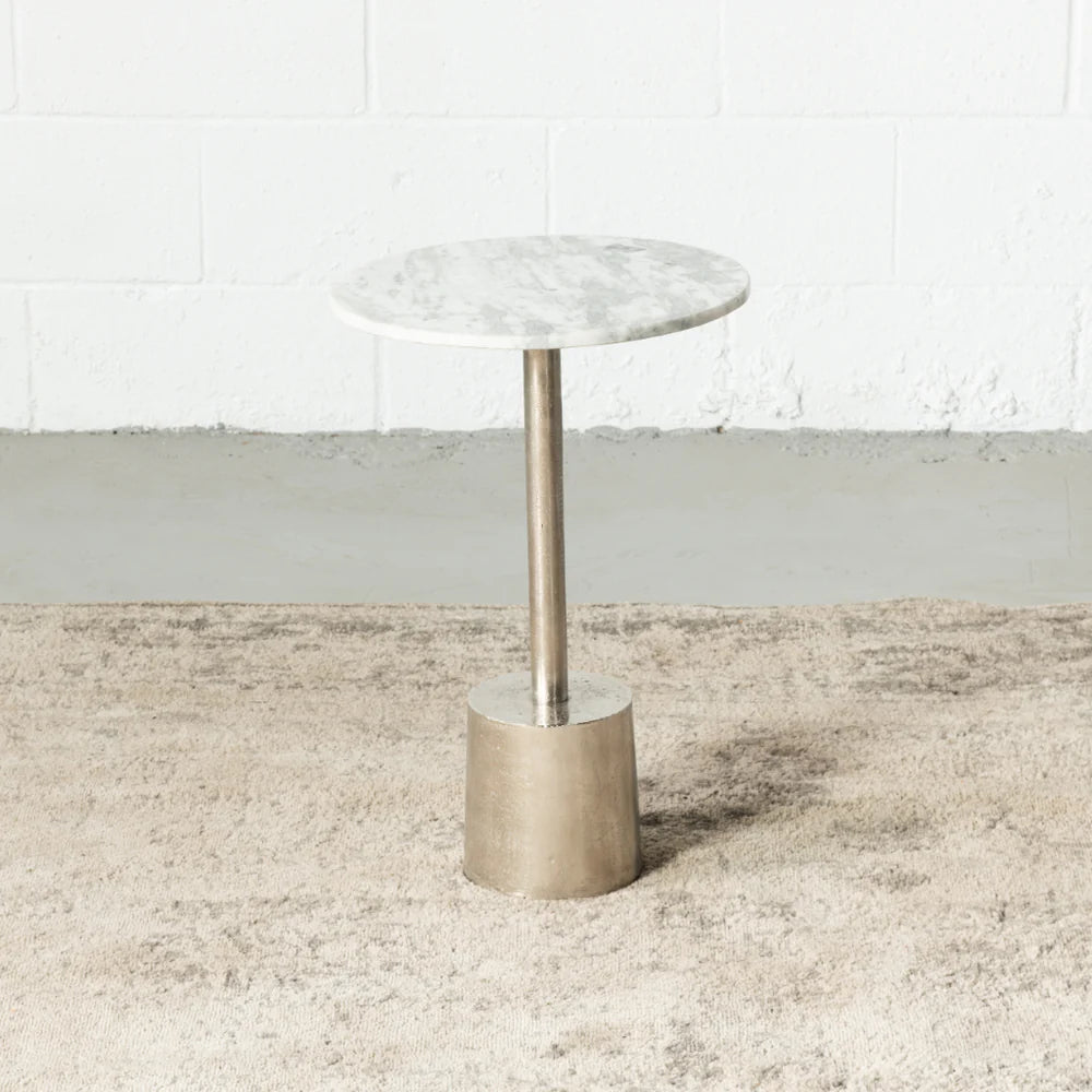 NUBIA - Side Table With Aluminum Base