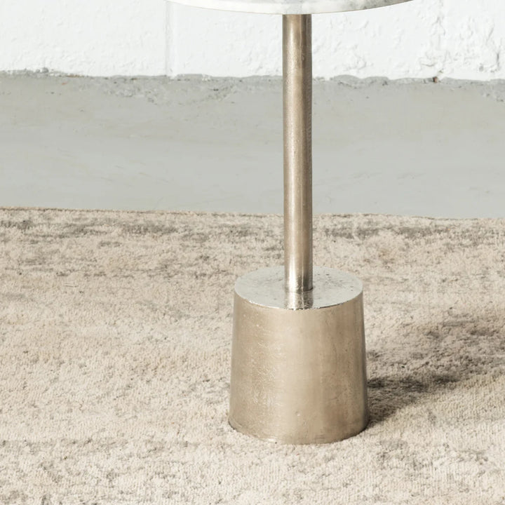 NUBIA - Side Table With Aluminum Base