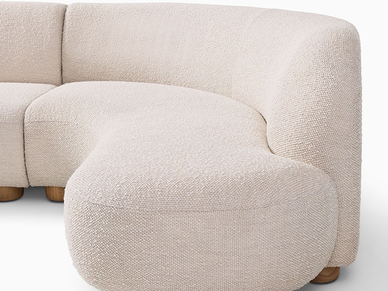 Luxury Boucle Sectional Couch Sofa Sectional Couch Sofa Harmony Ottoman Boucle Sofa Set For Home