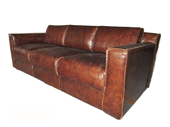 antique leather sofa;genuine leather sofa;contemporary leather sofa;Antique Genuine Leather Contemporary Leather Sofa