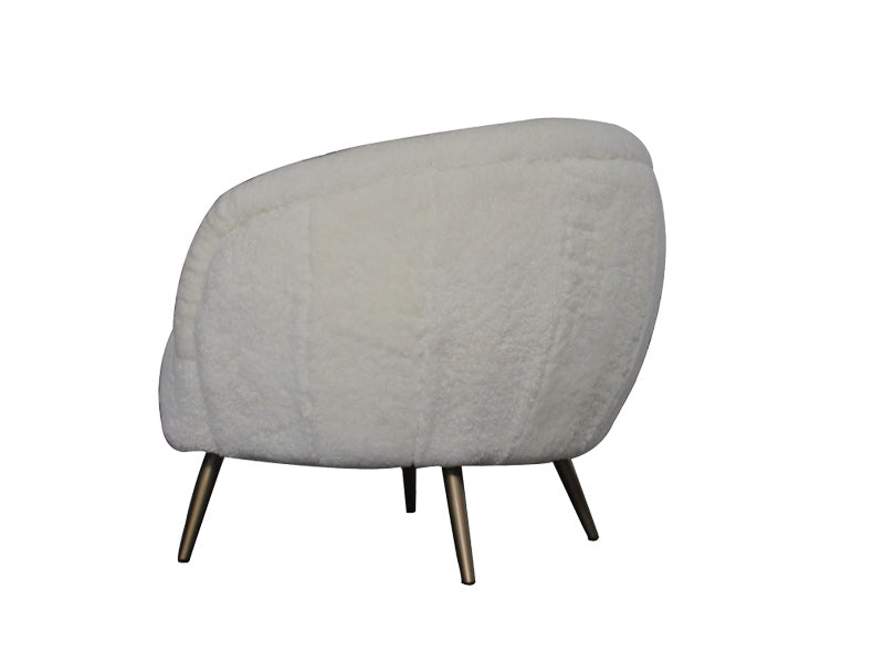 White Chair,Full Wool Chair,Genuine Leather Chair,Dining Chair