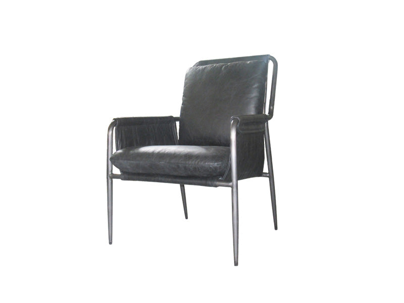 Leisure Chair,Genuine Leather Chair,Dining Chair With Arms