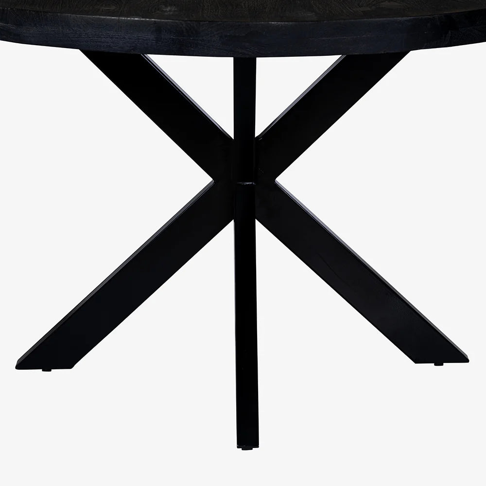 Round Mango wood Dining Table