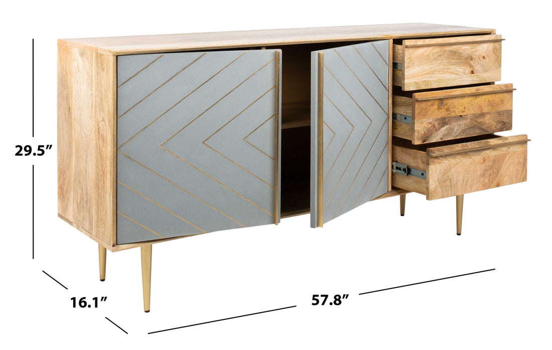 Knox Solid Mango Wood Sideboard