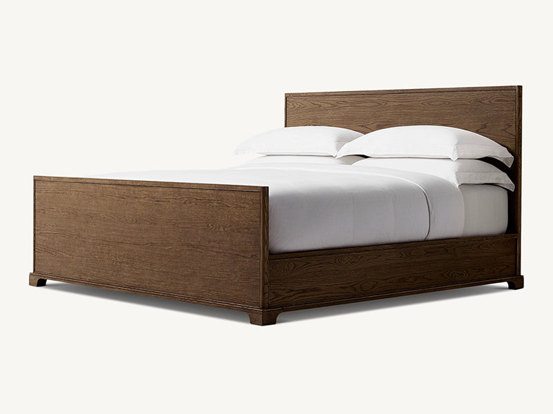 New Style Oak Solid Wood Bed Faddish Modern Style Bedroom Bed