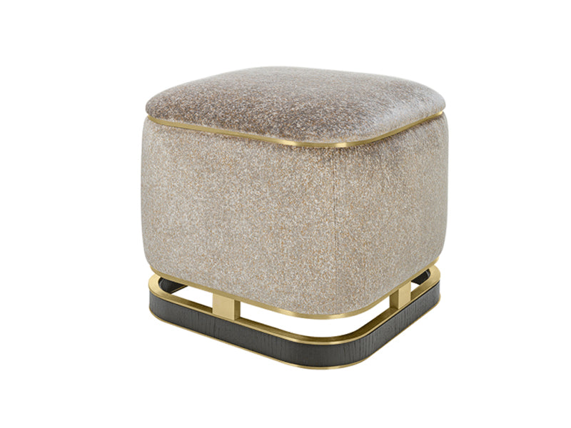 Luxury Round Foot Stool Velvet Lounge Chair Ottoman Pink Velvet Stools Home Stool Ottoman