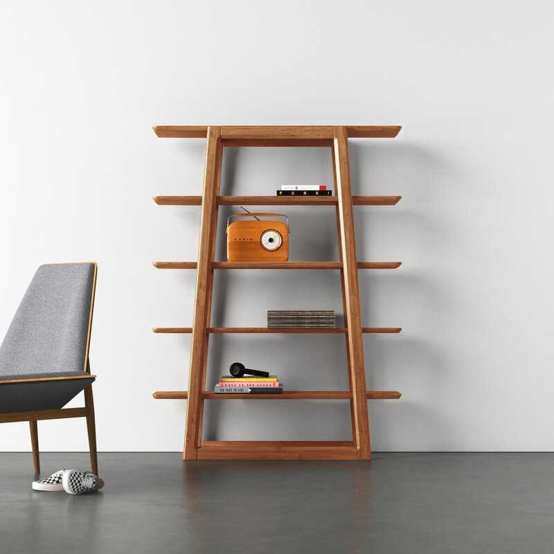 Caramelized Franklin Etagere Bookcase