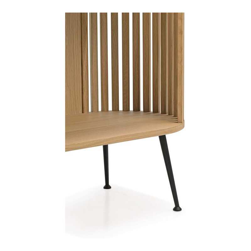 Brown Milan Solid Wood Standard Bookcase