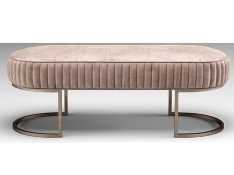 Bedroom Luxury Furniture Metal Bench Legs Design Velvet Benches Upholstered Bed End Stool