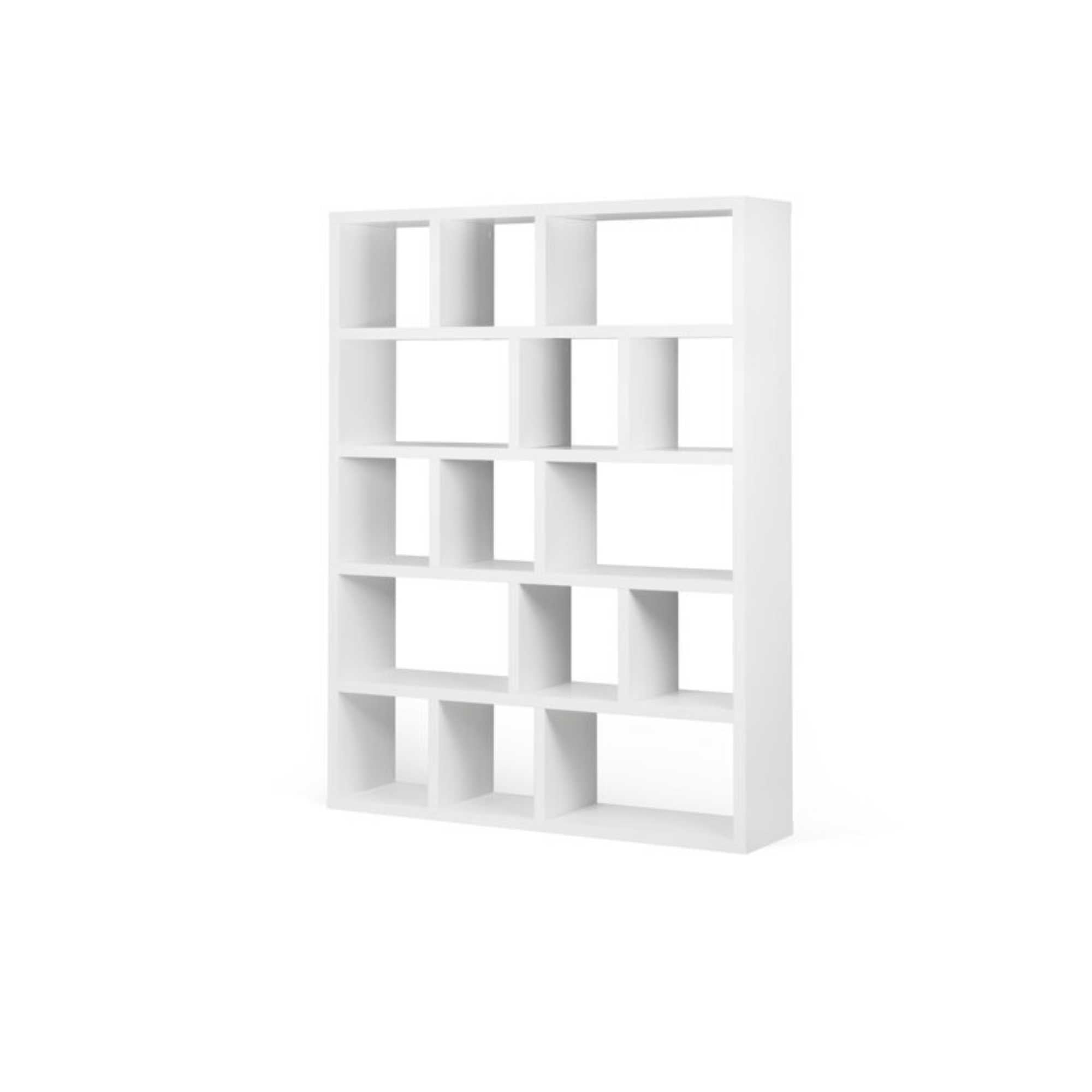 Pure White Archie Geometric Bookcase
