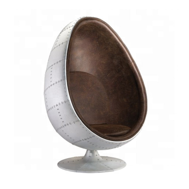 Egg Pod Chair,  Aviation Chair, Egg Chair, Aviator Chair, Brass Golden Chair, Leisure Chair, Modern Chair