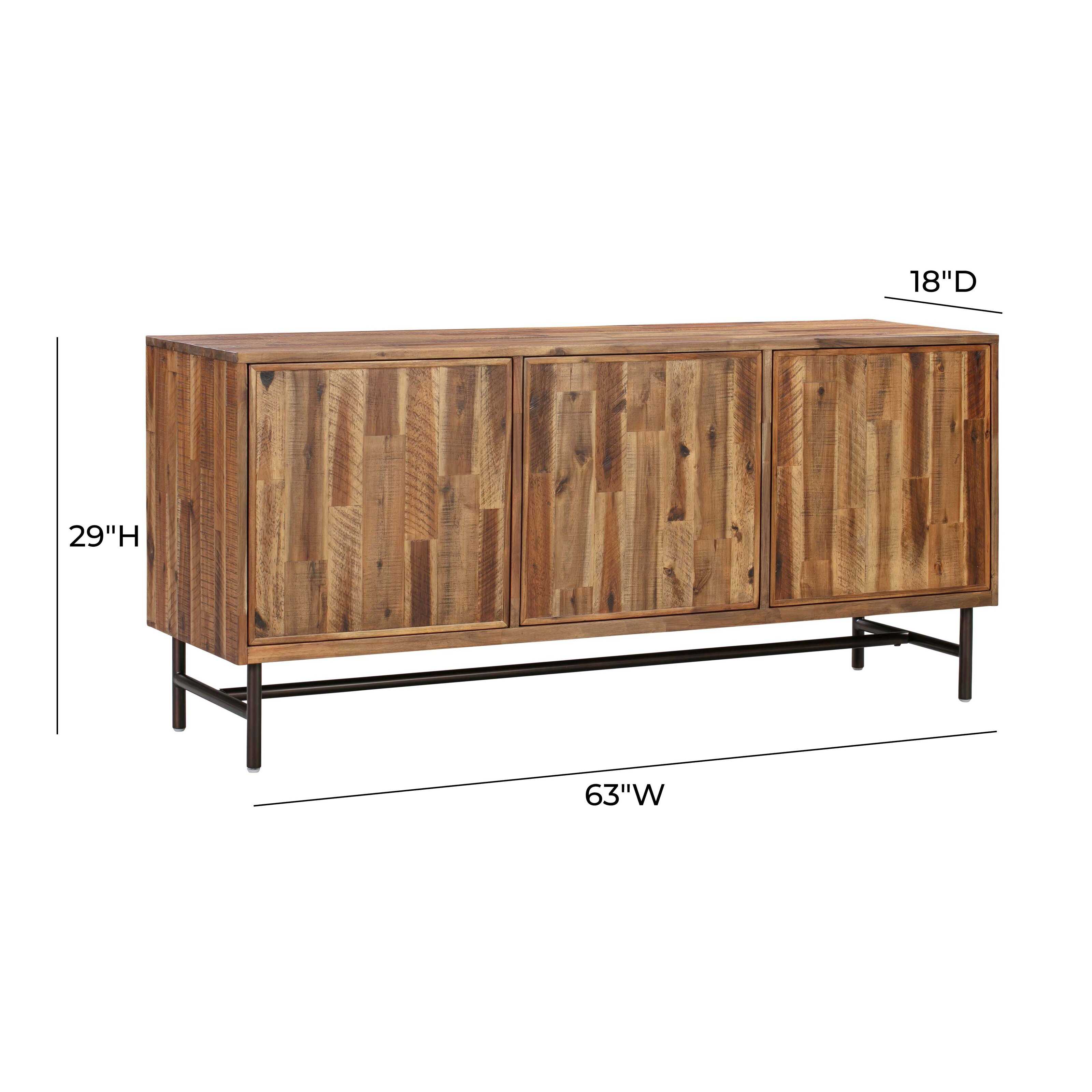 Steven Solid Acacia Wood Sideboard