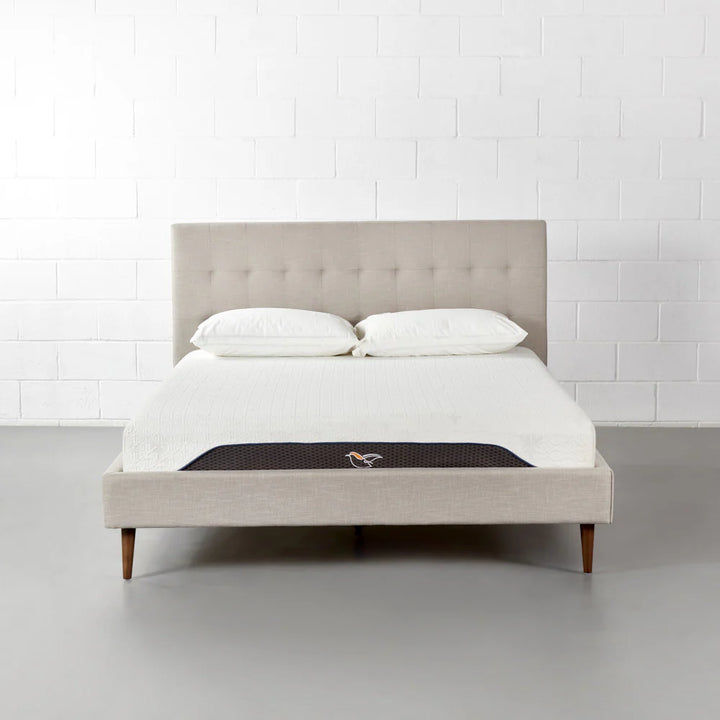 CASELLE - Beige Fabric Bed