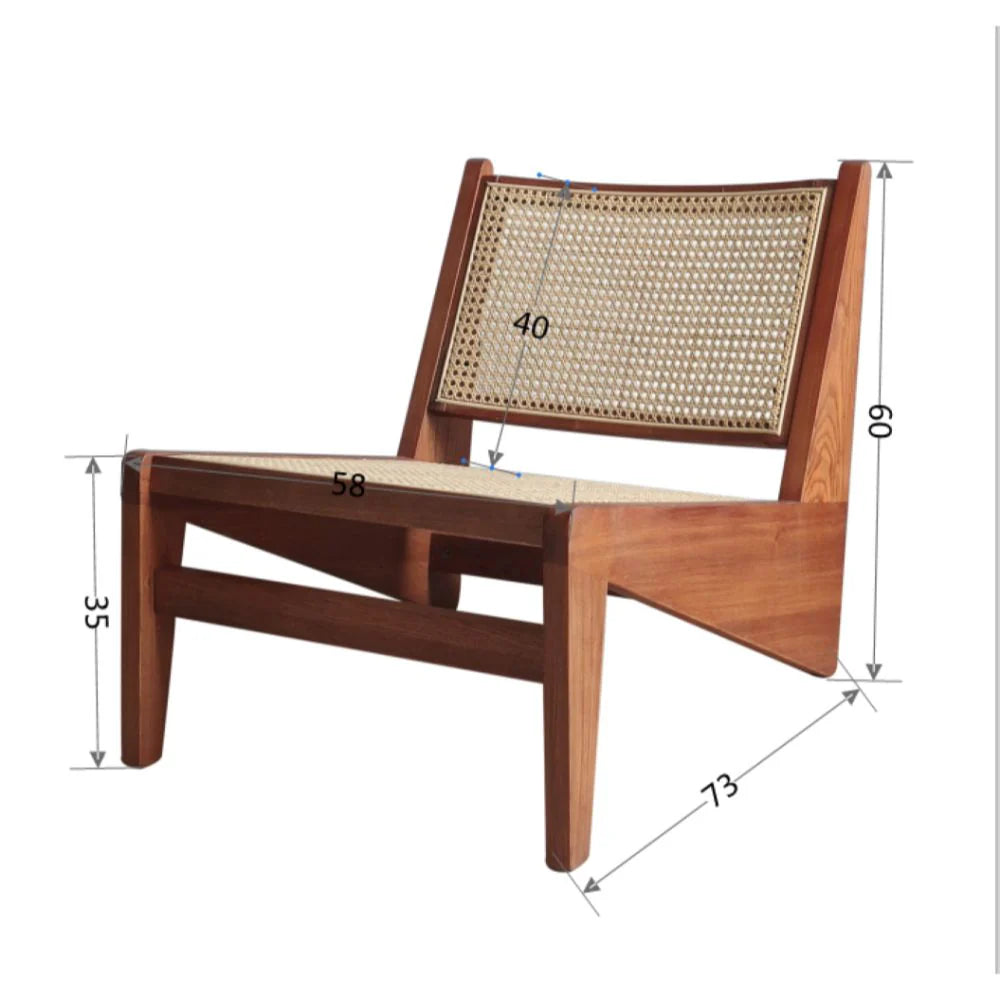 CANBERRA - Natural Wood Lounge Chair